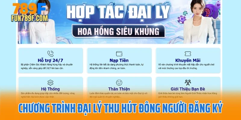 Chương trình đại lý thu hút đông người đăng ký