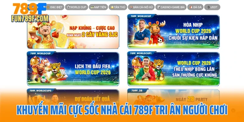 Khuyến mãi cực sốc nhà cái 789F tri ân người chơi